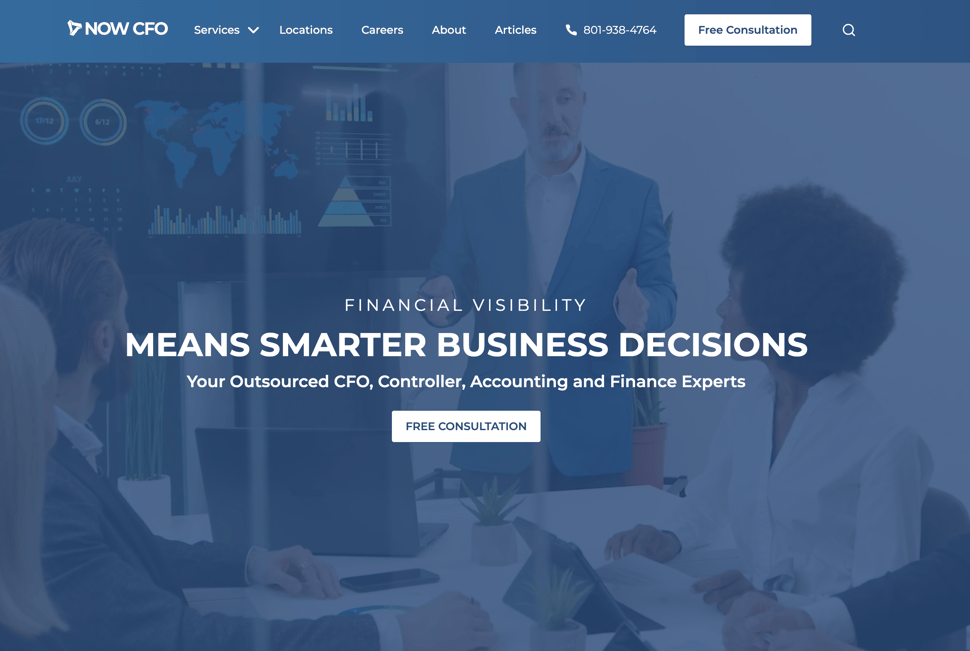 NOW CFO screenshot