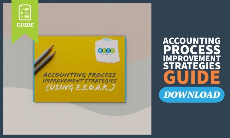 accounting process improvement strategies ebook mockup call to action