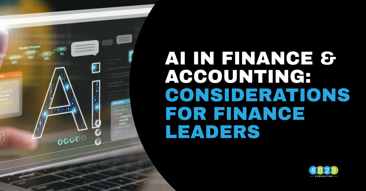 AI in Finance and Accounting: Key Considerations for Finance Professionals