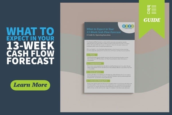 13-week cash flow forecast guide call to action