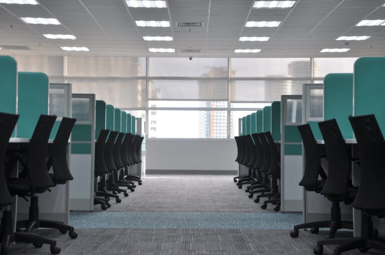 office cubicles to represent headcount planning for human resources - blog featured image