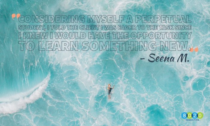 seena on unexpected opportunities quote